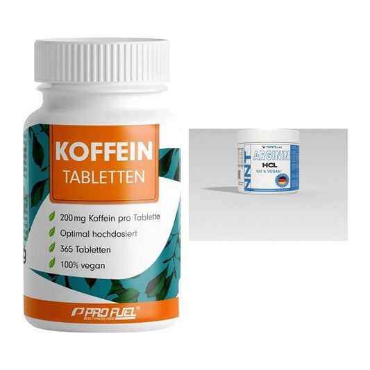 Trainings-Set: ProFuel Koffein (200mg) + NNT Arginin – alle enthaltenen Artikel