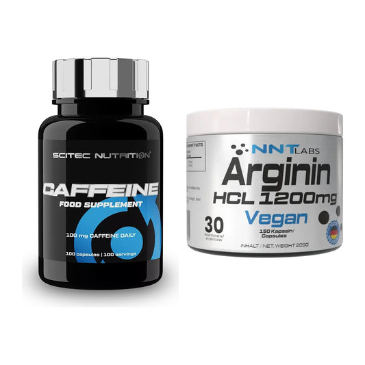 Trainings-Set: Scitec Caffeine + NNT Arginin HCL 1200 mg – alle enthaltenen Artikel