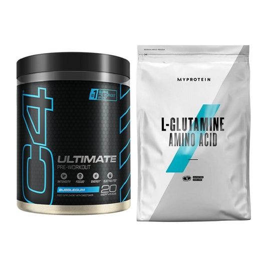Trainings-Set: Cellucor C4 ULTIMATE 20 Serv. + MyProtein Glutamin – alle enthaltenen Artikel
