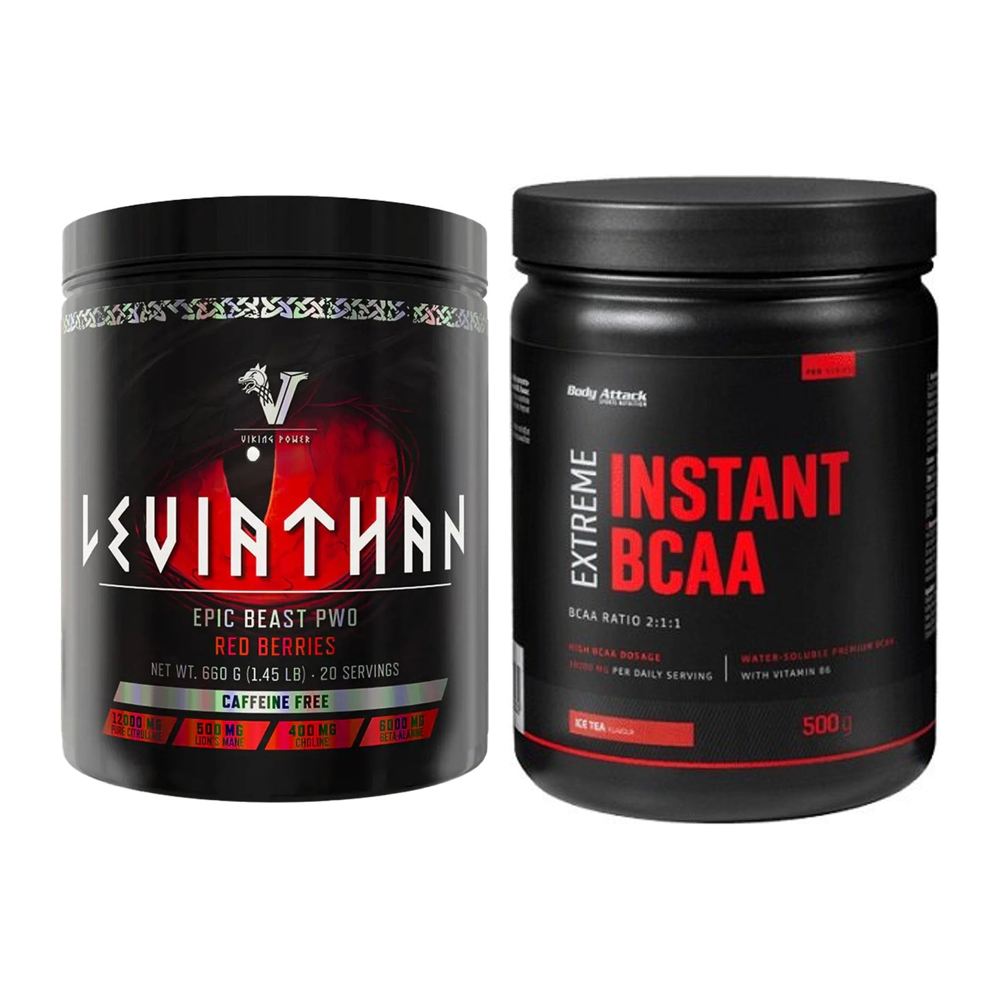 Trainings-Set: Viking Power Leviathan + Body Attack Instant BCAA – alle enthaltenen Artikel