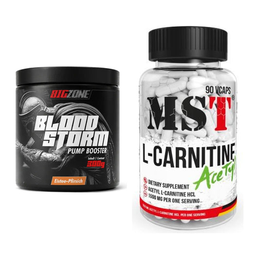 Trainings-Set: Big Zone Bloodstorm 2.0 + MST L-Carnitine Acetyle – alle enthaltenen Artikel