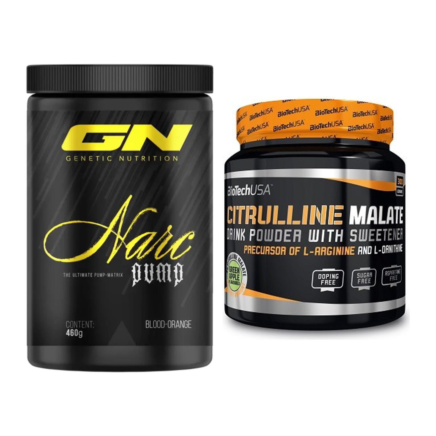 Trainings-Set: GN Narc Pump + BioTech Citrulline Malate – alle enthaltenen Artikel