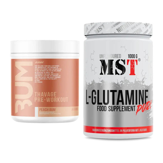 Trainings-Set: RAW Nutrition CBUM Thavage + MST Glutamine – alle enthaltenen Artikel