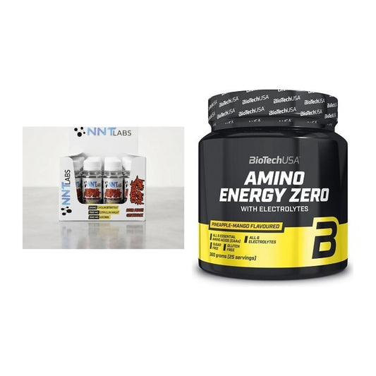 Trainings-Set: NNT Extreme Pump Shot + BioTech Amino Energy Zero – alle enthaltenen Artikel