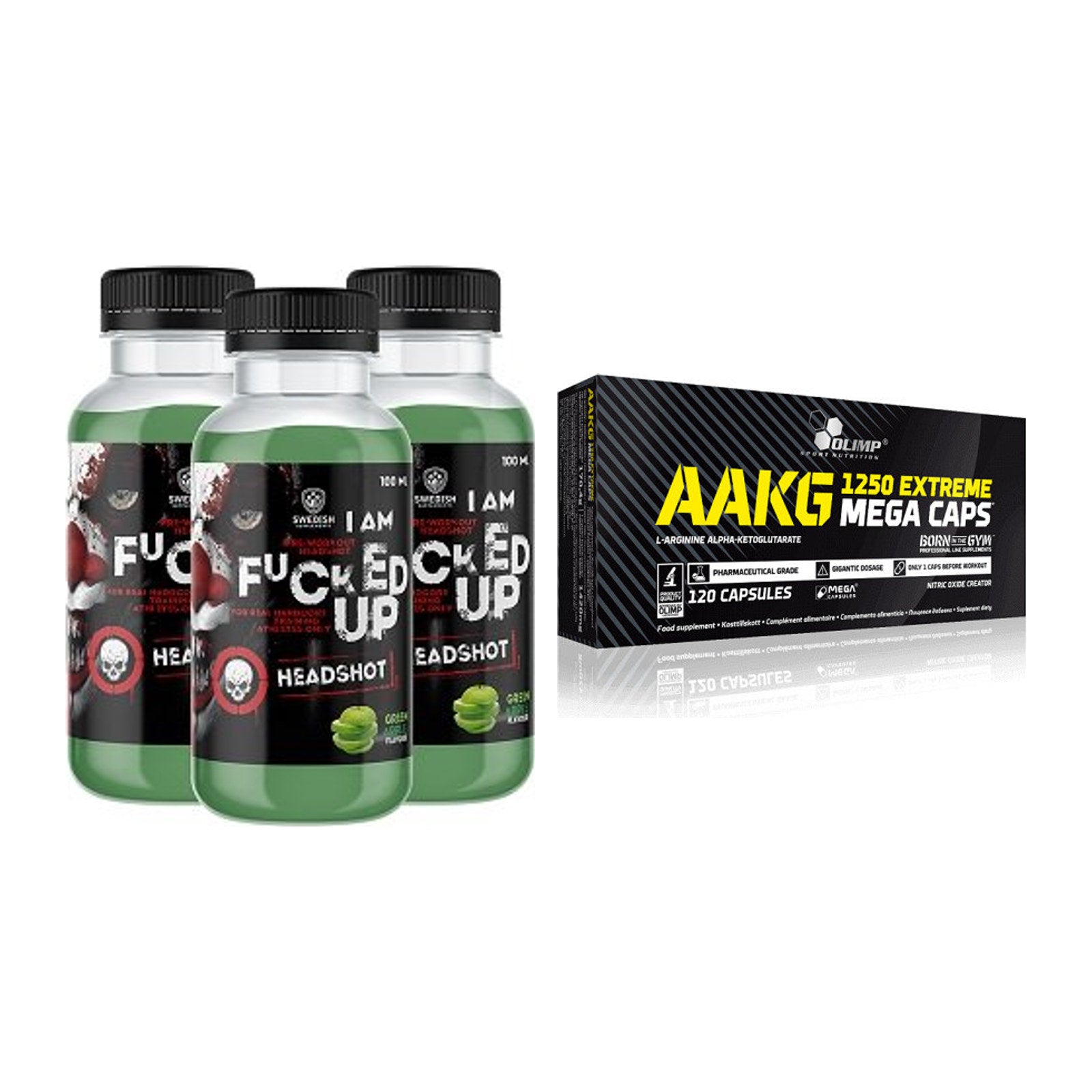 Trainings-Set: Swedish Supplements Fucked + Olimp AAKG Extreme Mega – alle enthaltenen Artikel