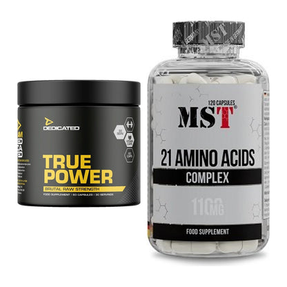 Trainings-Set: Dedicated True Power + MST 21 Amino Acids – alle enthaltenen Artikel
