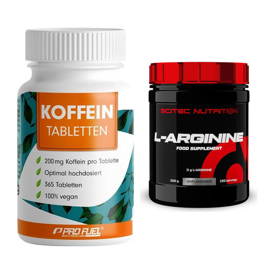 Trainings-Set: ProFuel Koffein (200mg) + Scitec Arginin – alle enthaltenen Artikel