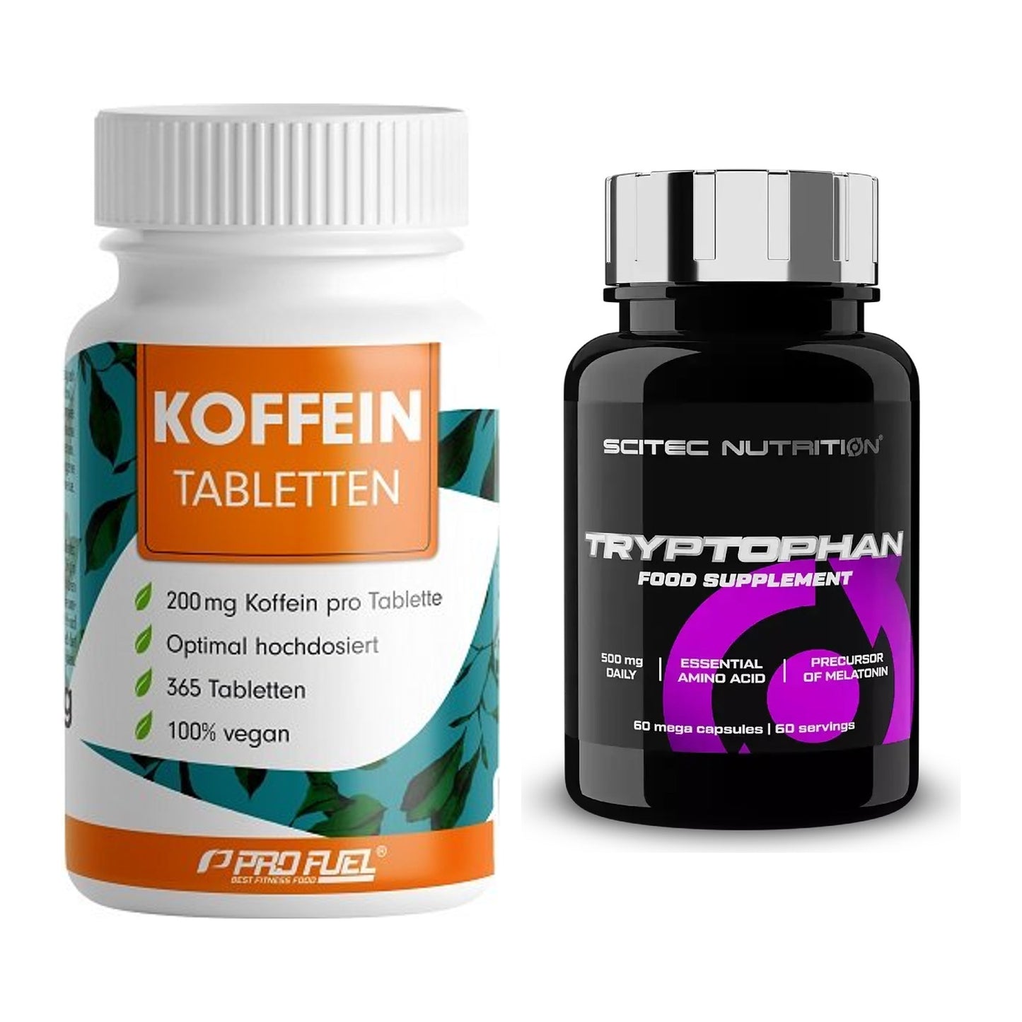 Trainings-Set: ProFuel Koffein (200mg) + Scitec Tryptophan – alle enthaltenen Artikel