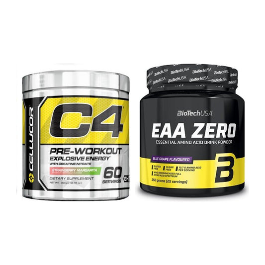 Trainings-Set: Cellucor C4 Original 60 Serv. + BioTech EAA Zero – alle enthaltenen Artikel