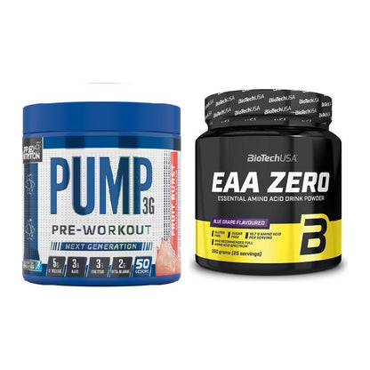 Trainings-Set: Applied Nutrition Pump + BioTech EAA Zero – alle enthaltenen Artikel