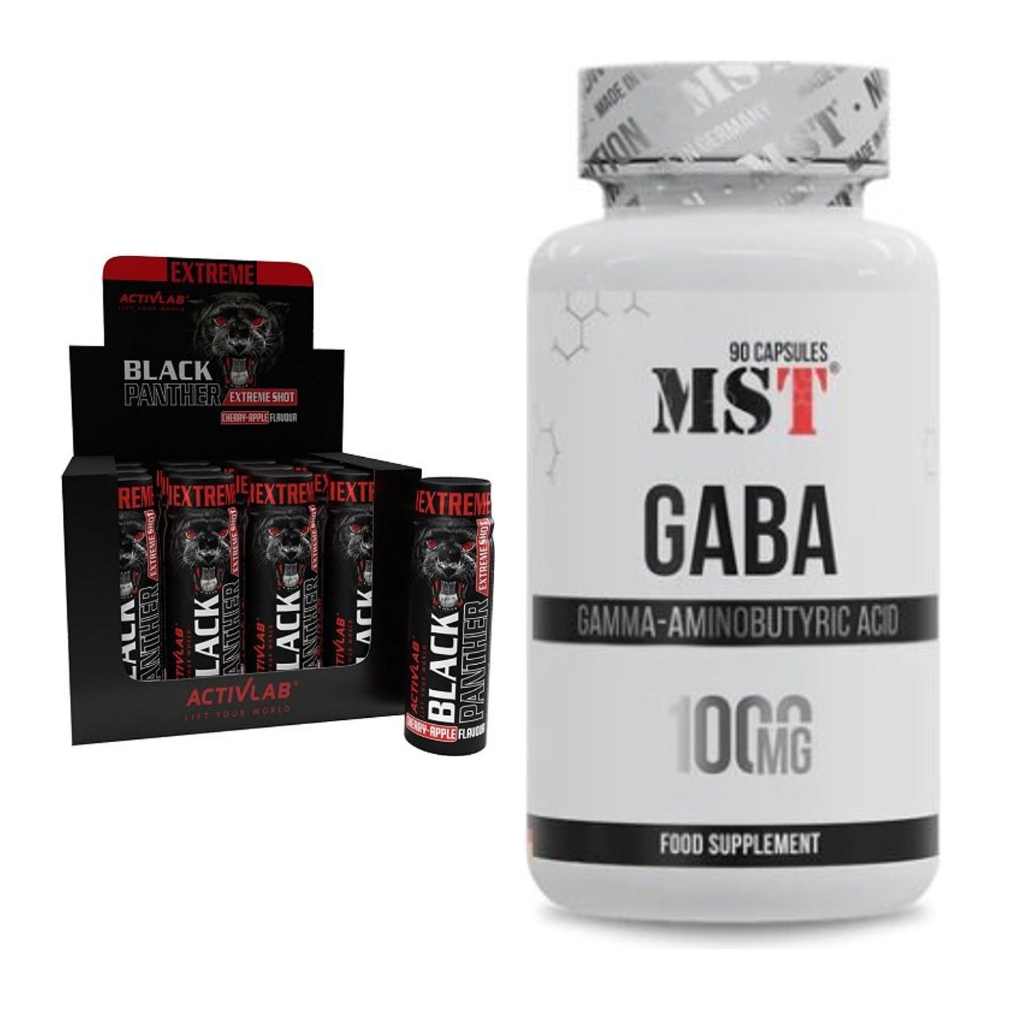 Trainings-Set: Activlab Black Panther Extreme + MST GABA 1000mg – alle enthaltenen Artikel