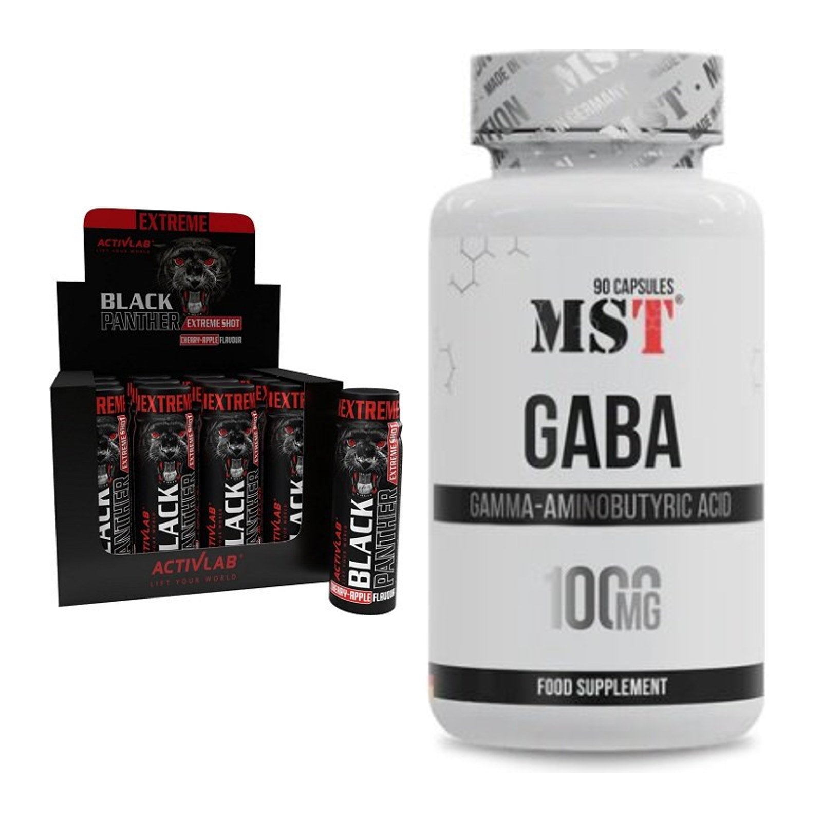 Trainings-Set: Activlab Black Panther Extreme + MST GABA 1000mg – alle enthaltenen Artikel
