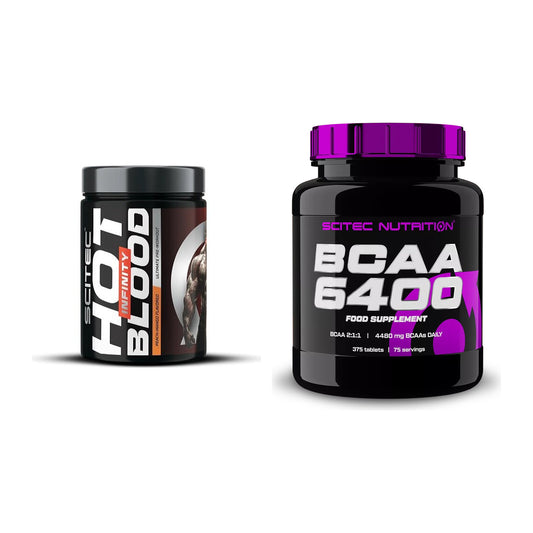 Trainings-Set: Scitec Hot Blood INFINITY + Scitec BCAA 6400 – alle enthaltenen Artikel