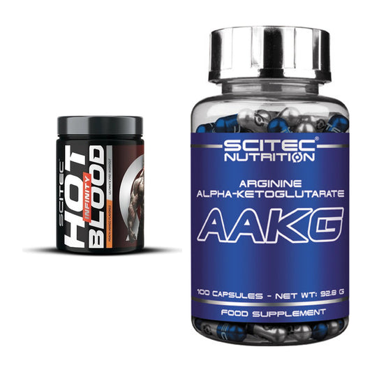 Trainings-Set: Scitec Hot Blood INFINITY + Scitec AAKG – alle enthaltenen Artikel