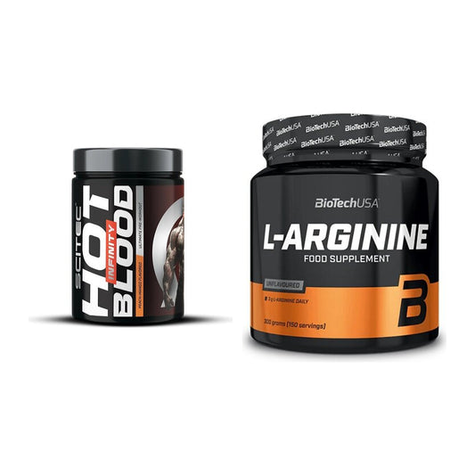 Trainings-Set: Scitec Hot Blood INFINITY + BioTech L-Arginin – alle enthaltenen Artikel