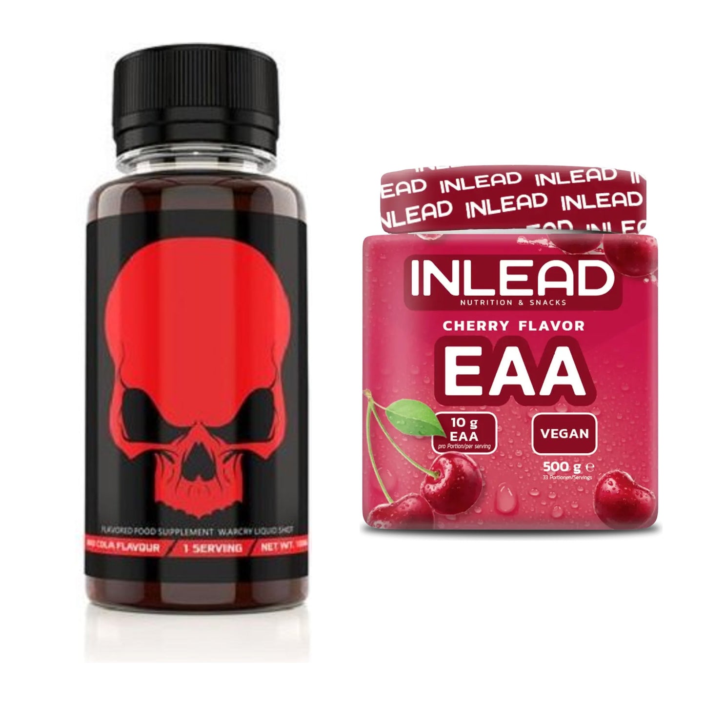 Trainings-Set: Genius Nutrition Warcry Liquid + INLEAD EAA – alle enthaltenen Artikel