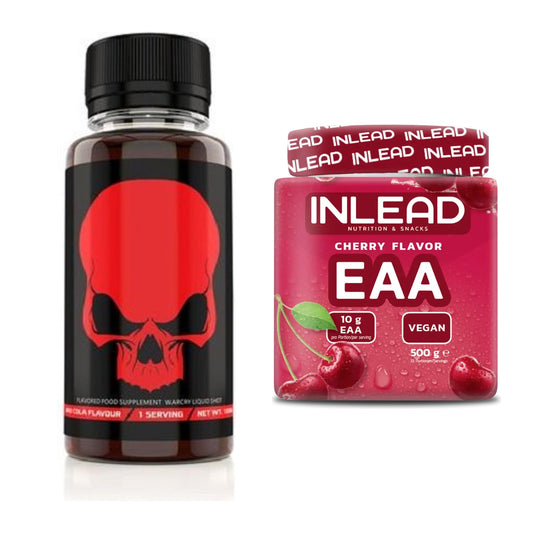 Trainings-Set: Genius Nutrition Warcry Liquid + INLEAD EAA – alle enthaltenen Artikel