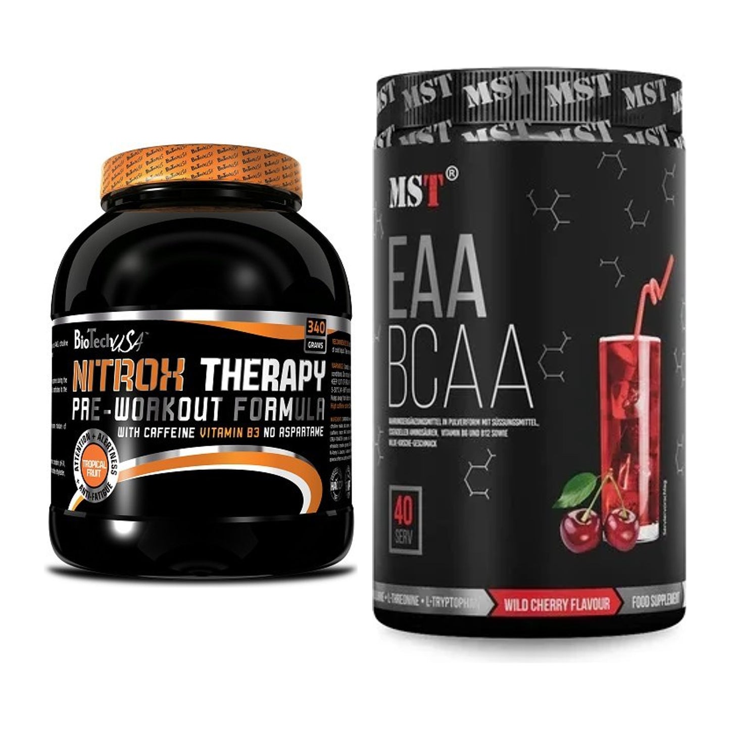 Trainings-Set: BioTech NitroX Therapy + MST EAA & BCAA – alle enthaltenen Artikel