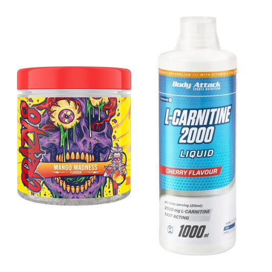 Trainings-Set: Swedish Supplements Crazy + Body Attack L-Carnitine – alle enthaltenen Artikel