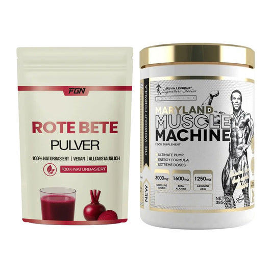 Trainings-Set: FGN Rote Beete Pulver + Kevin Levrone Maryland Muscle – alle enthaltenen Artikel