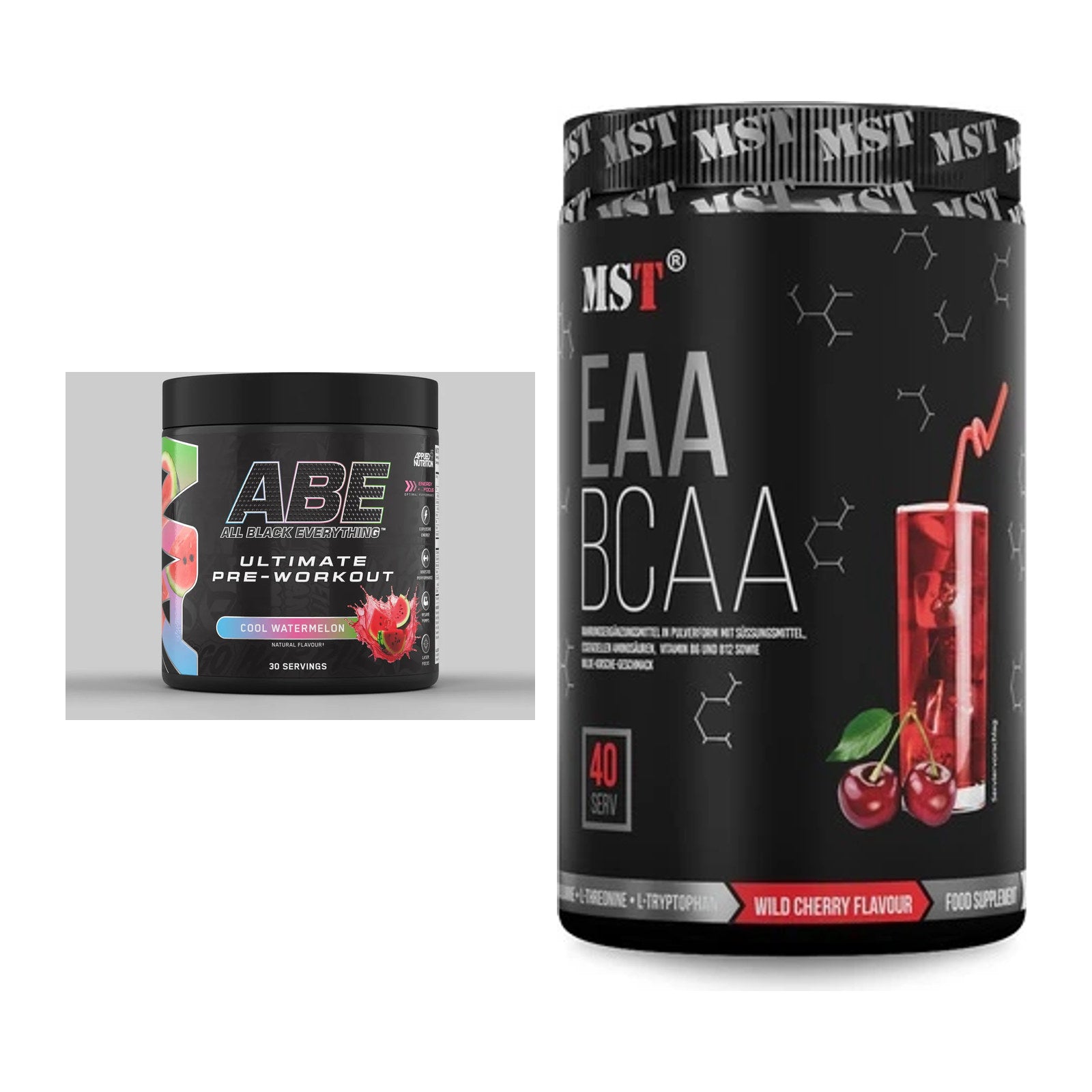 Trainings-Set: Applied Nutrition A.B.E Ultimate + MST EAA & BCAA – alle enthaltenen Artikel