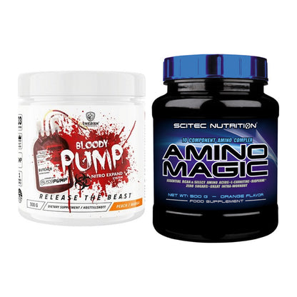 Trainings-Set: Swedish Supplements Bloody Pump + Scitec Amino Magic – alle enthaltenen Artikel