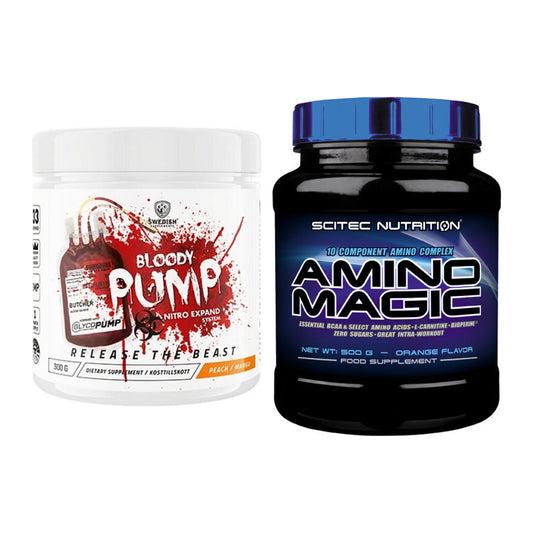 Trainings-Set: Swedish Supplements Bloody Pump + Scitec Amino Magic – alle enthaltenen Artikel