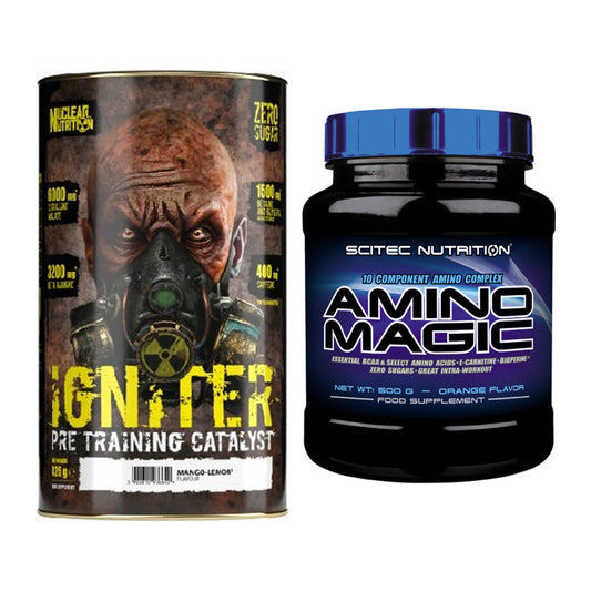 Trainings-Set: Nuclear Nutrition IGNITER Booster + Scitec Amino Magic – alle enthaltenen Artikel