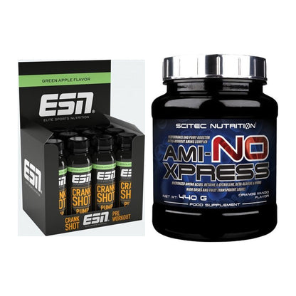 Trainings-Set: ESN Crank Pump Shot + Scitec Ami-NO Xpress – alle enthaltenen Artikel