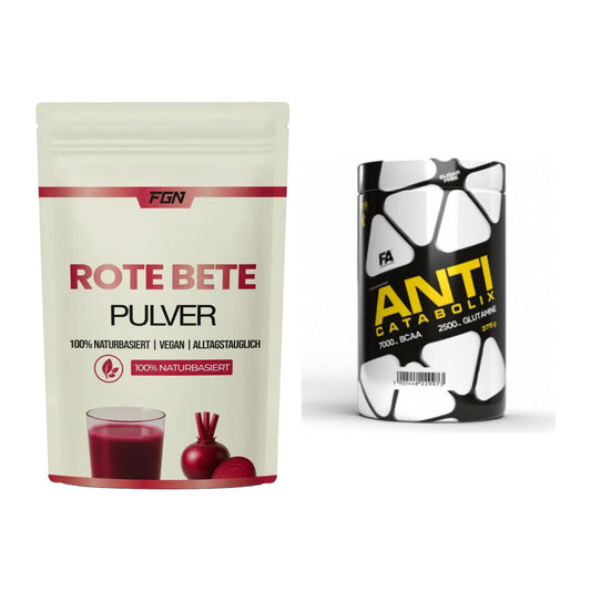 Trainings-Set: FGN Rote Beete Pulver + FA Nutrition Anticatabolix – alle enthaltenen Artikel