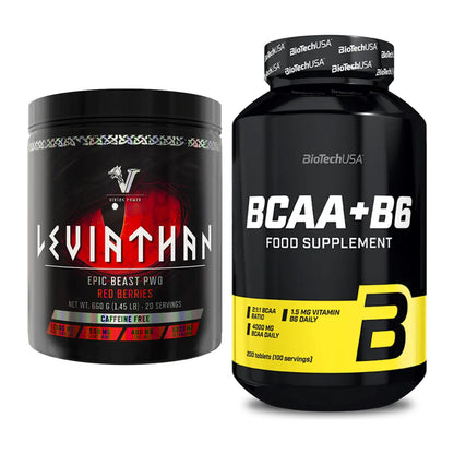 Trainings-Set: Viking Power Leviathan + BioTech BCAA+B6 200 Tabl – alle enthaltenen Artikel