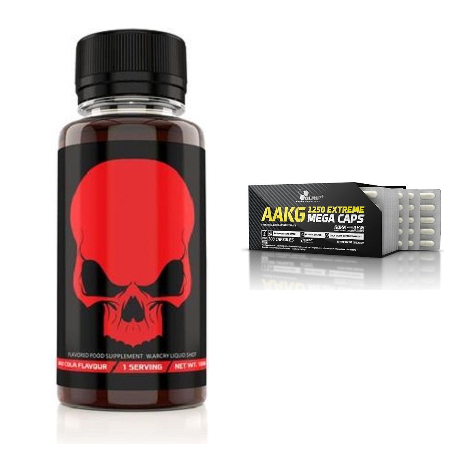 Trainings-Set: Genius Nutrition Warcry + Olimp AAKG Extreme Mega – alle enthaltenen Artikel