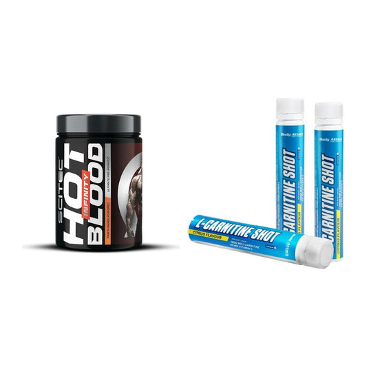 Trainings-Set: Scitec Hot Blood INFINITY + Body Attack L-Carnitine – alle enthaltenen Artikel
