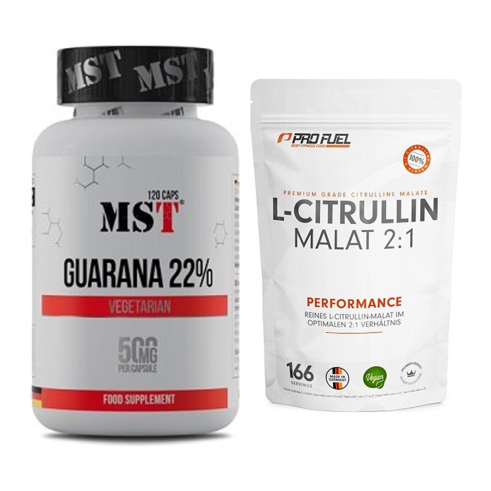 Trainings-Set: MST Guarana 22% + ProFuel L-Citrullin Malat – alle enthaltenen Artikel