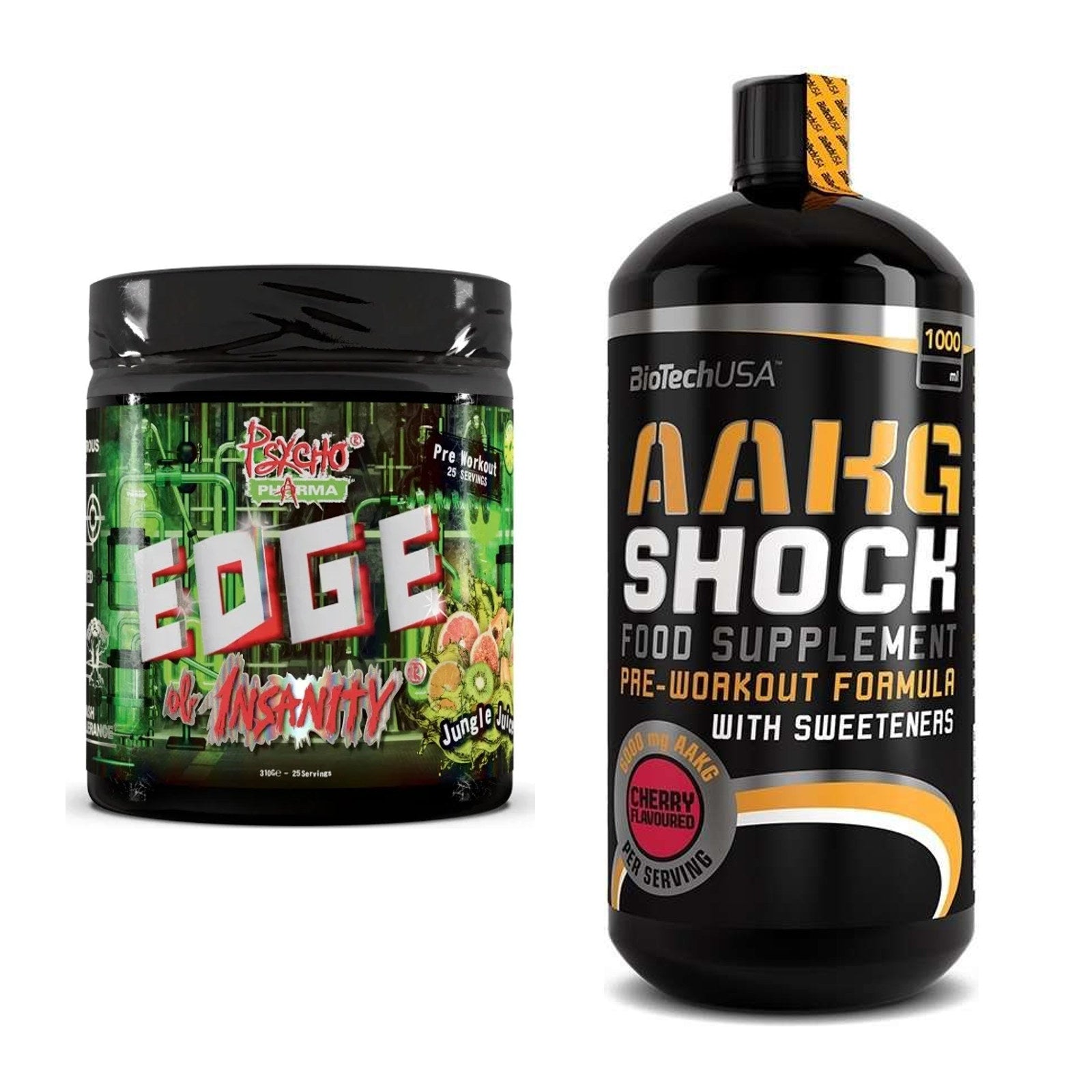 Trainings-Set: Psycho Pharma Edge + BioTech AAKG Shock Extreme – alle enthaltenen Artikel