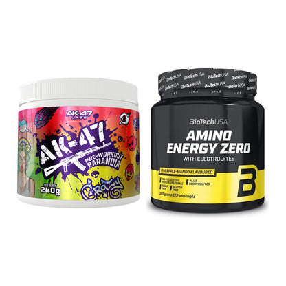 Trainings-Set: AK47 Labs Pre-Workout + BioTech Amino Energy Zero – alle enthaltenen Artikel
