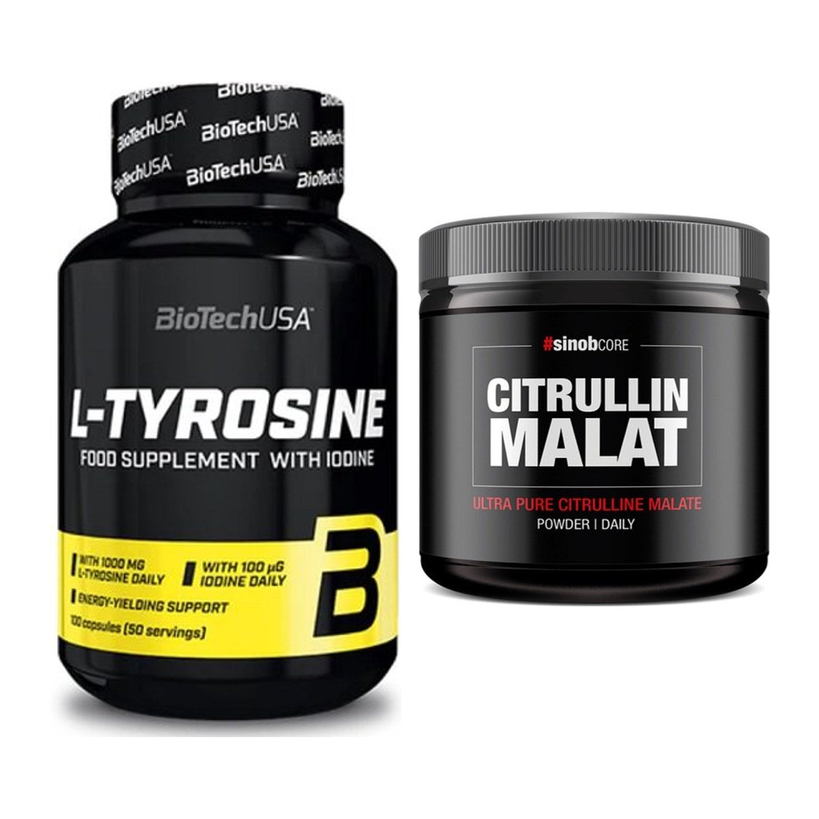 Trainings-Set: BioTech Tyrosine + Sinob Core L-Citrullin Malat – alle enthaltenen Artikel