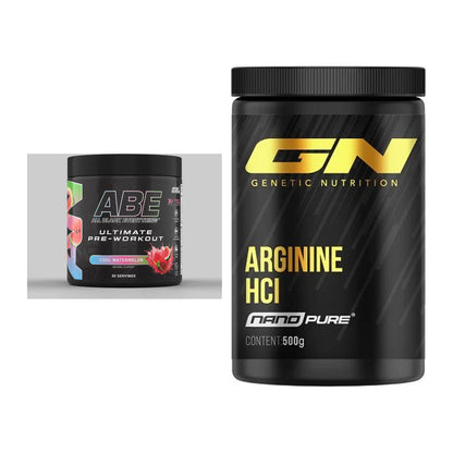 Trainings-Set: Applied Nutrition A.B.E + GN Arginine HCL Nano Pure – alle enthaltenen Artikel