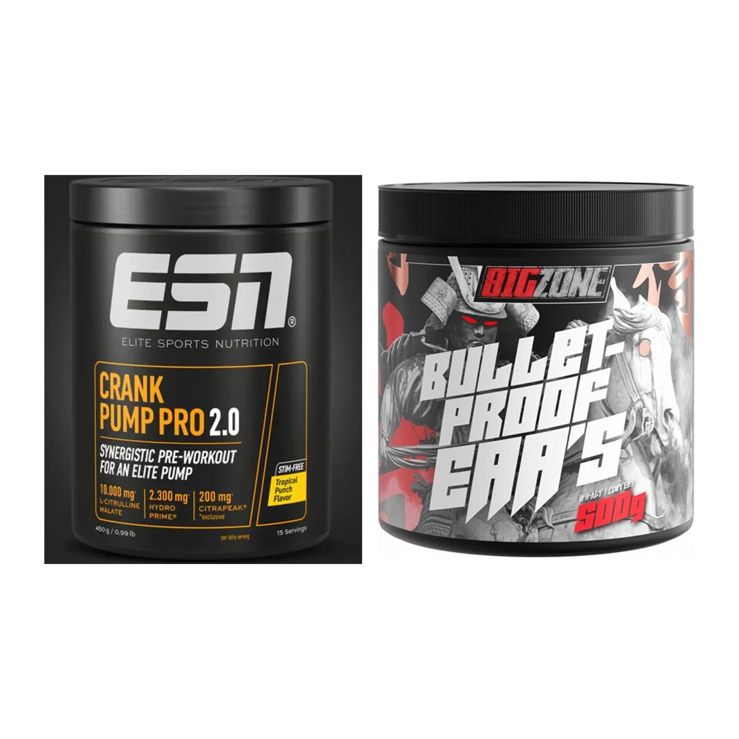 Trainings-Set: ESN Crank Pump Pro 2.0 + Big Zone Bulletproof EAA's – alle enthaltenen Artikel