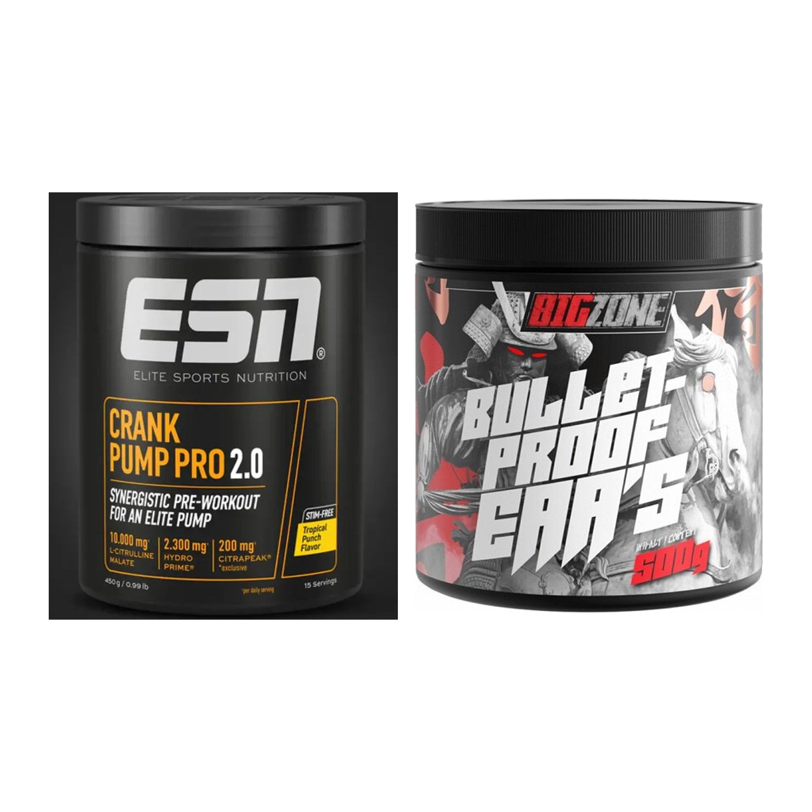 Trainings-Set: ESN Crank Pump Pro 2.0 + Big Zone Bulletproof EAA's – alle enthaltenen Artikel