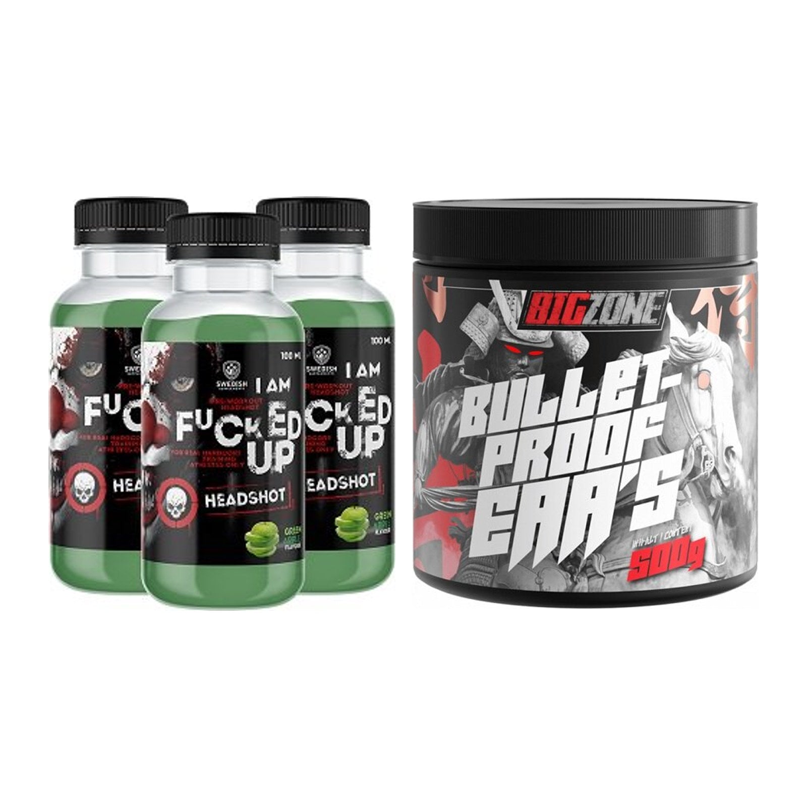 Trainings-Set: Swedish Supplements Fucked + Big Zone Bulletproof EAA's – alle enthaltenen Artikel