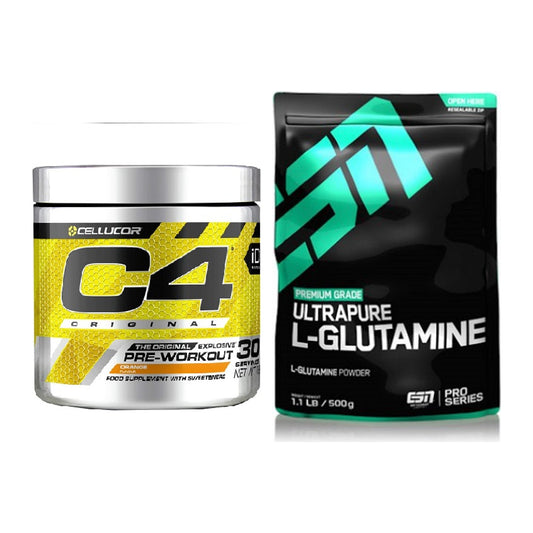 Trainings-Set: Cellucor C4 Original 30Serv. + ESN Ultrapure L-Glutamin – alle enthaltenen Artikel