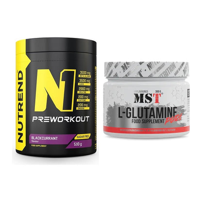 Trainings-Set: Nutrend N1 Preworkout + MST Glutamine – alle enthaltenen Artikel
