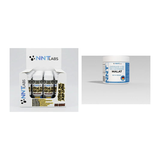 Conjunto de treino: NNT Extreme Black Edition Shot + NNT Citrulina - todos os artigos incluídos