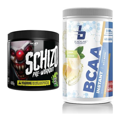 Trainings-Set: AK47 Labs Schizo + Blackline Supplements BCAA – alle enthaltenen Artikel