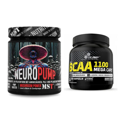 Trainings-Set: MST NeuroPump 270g (Red Apple) + Olimp BCAA Mega Caps – alle enthaltenen Artikel