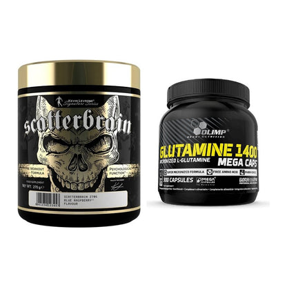 Trainings-Set: Kevin Levrone Scatterbrain + Olimp L-Glutamine Mega – alle enthaltenen Artikel
