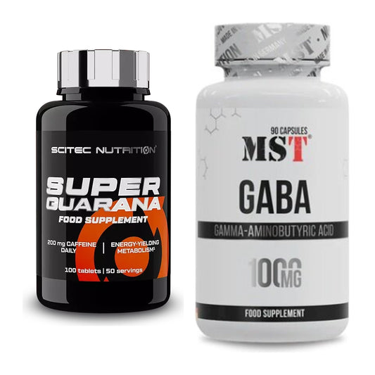 Trainings-Set: Scitec Super Guarana 100 Tabl. + MST GABA 1000mg – alle enthaltenen Artikel