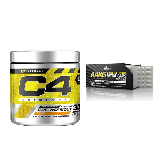 Trainings-Set: Cellucor C4 Original + Olimp AAKG Extreme Mega – alle enthaltenen Artikel
