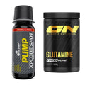 Trainings-Set: Olimp Pump Xplode Shot + GN Nano Pure Glutamine – alle enthaltenen Artikel